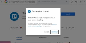 Permission Dialog Box
